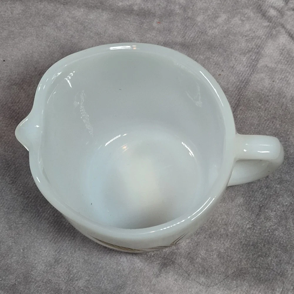 1950s Vintage‎ Fire King Oven Ware Creamer - Wheat
